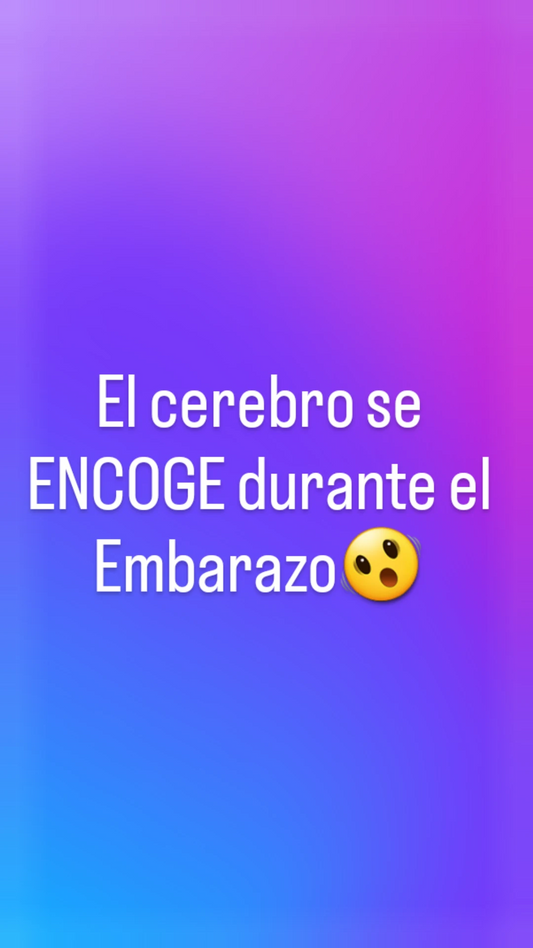 El cerebro se encoge durante el embarazo