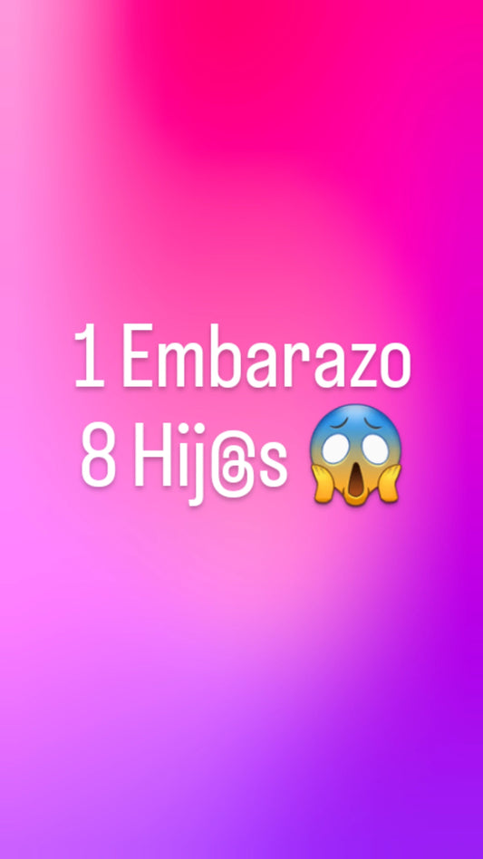 ¡1 embarazo, 8 hijos!