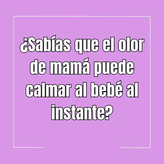 ¿Sabías que el olor de mamá puede calmar al bebé al instante?