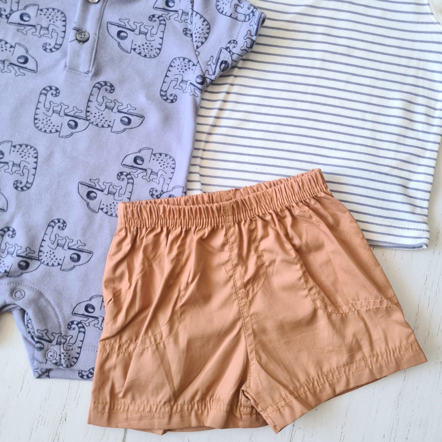 Conjunto 3 piezas algodón para bebé