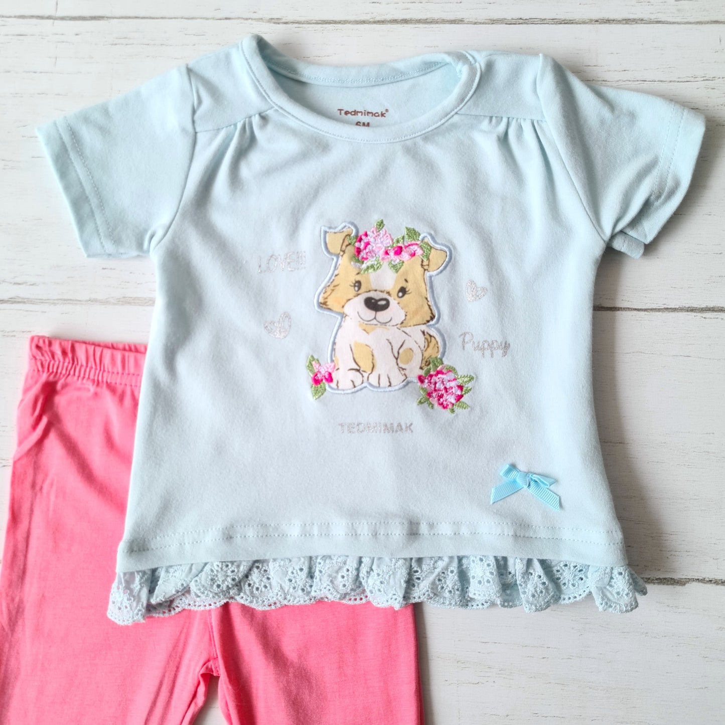Conjunto 2 piezas 100% algodón para bebé y niñas - ¡Oportunidad única!