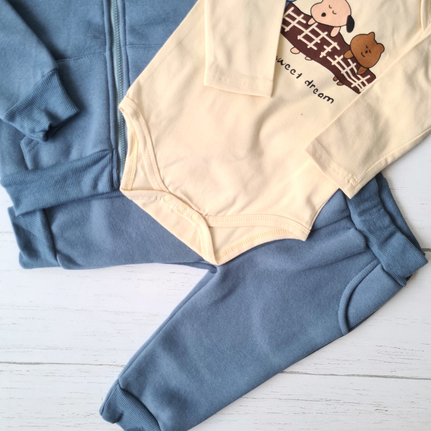 🐼 Conjunto abrigado bebé niño