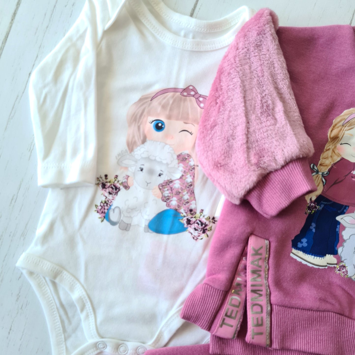 🐼 Conjunto abrigado bebé niña