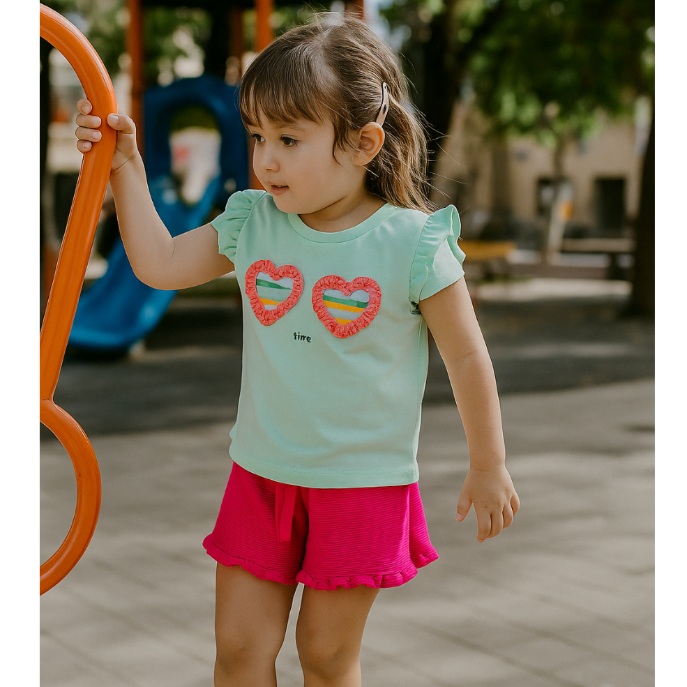 Conjunto 2 piezas 100% algodón para bebé y niñas - ¡Oportunidad única!
