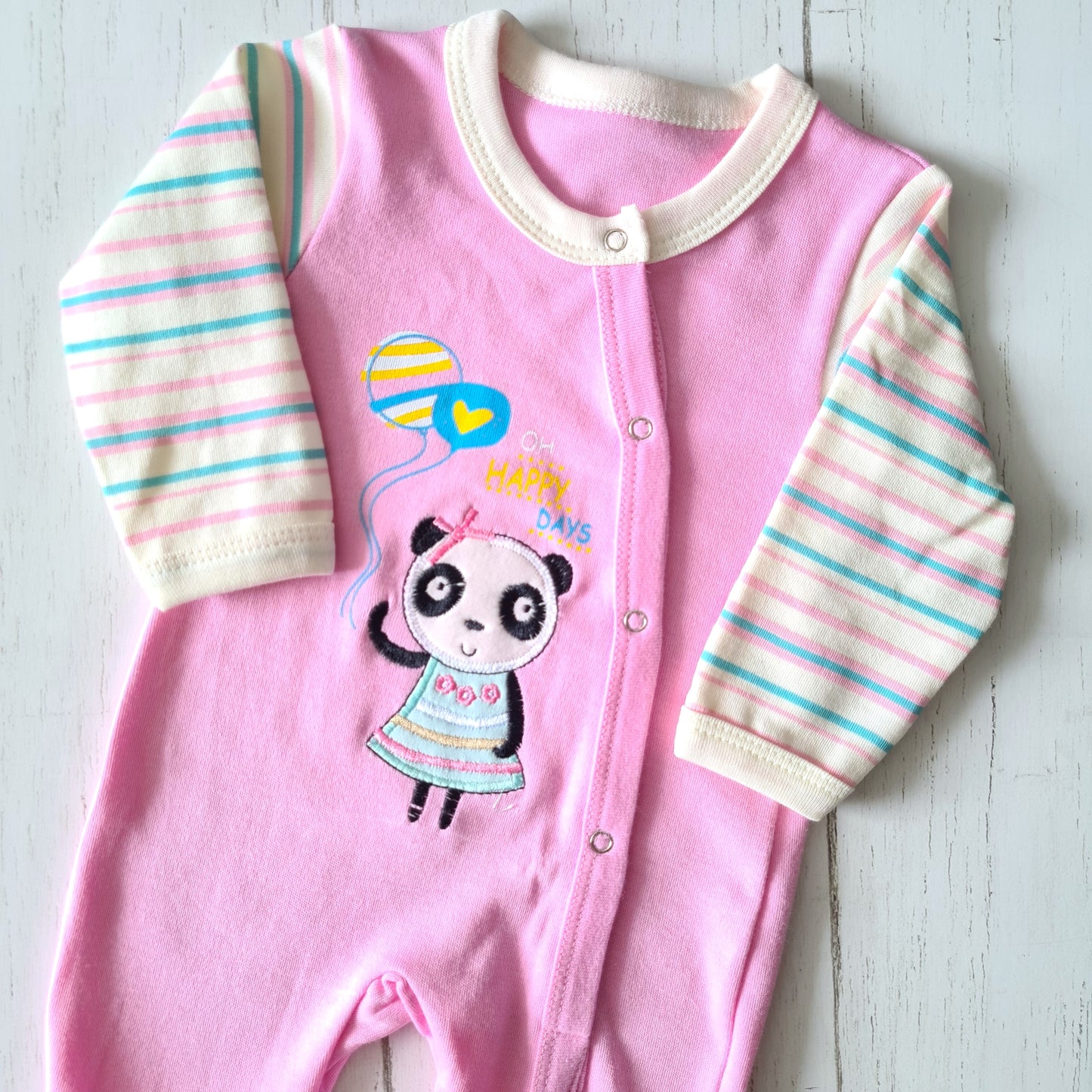 🐼 Enterito algodón bebé niña