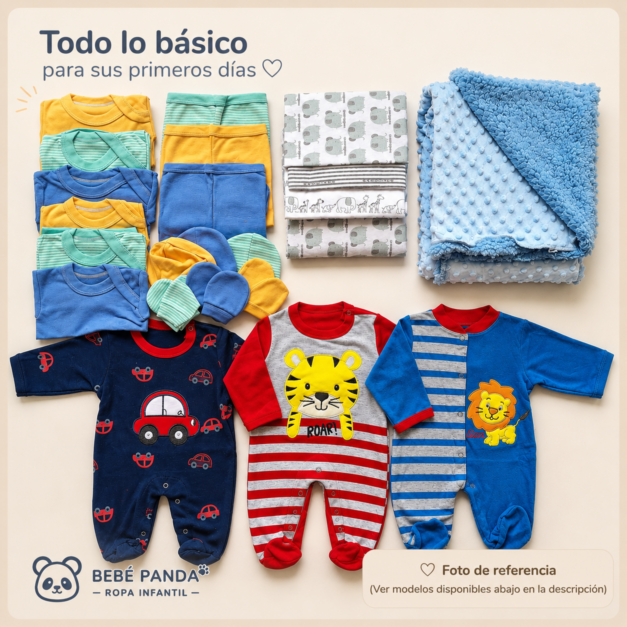 ✨ Pack Bienvenida Recién Nacido – Todo lo Esencial para sus Primeros Días