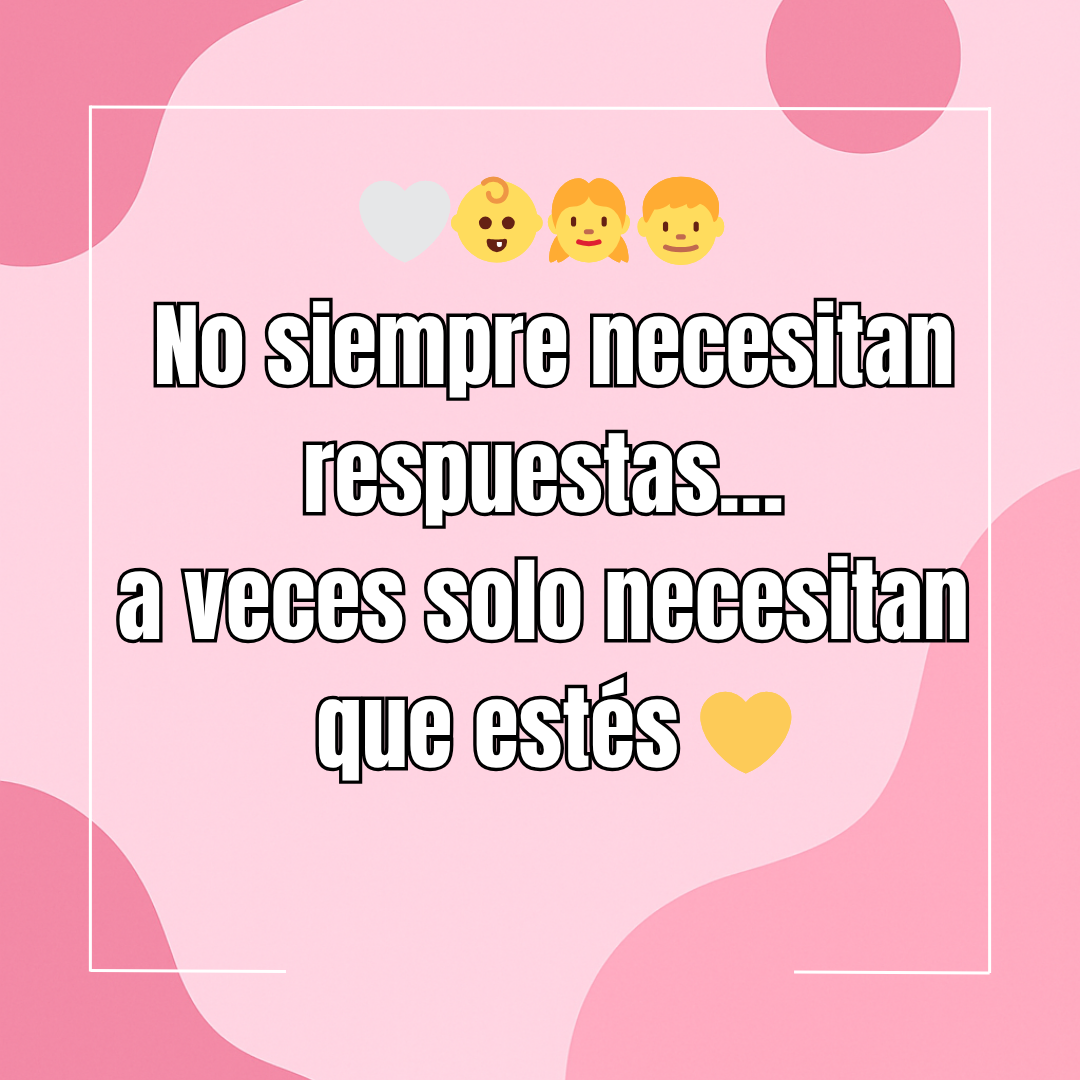 🤍👶👧 A veces no necesitan respuestas…
