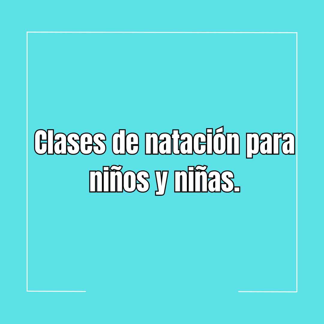 Clases de natación para niños y niñas