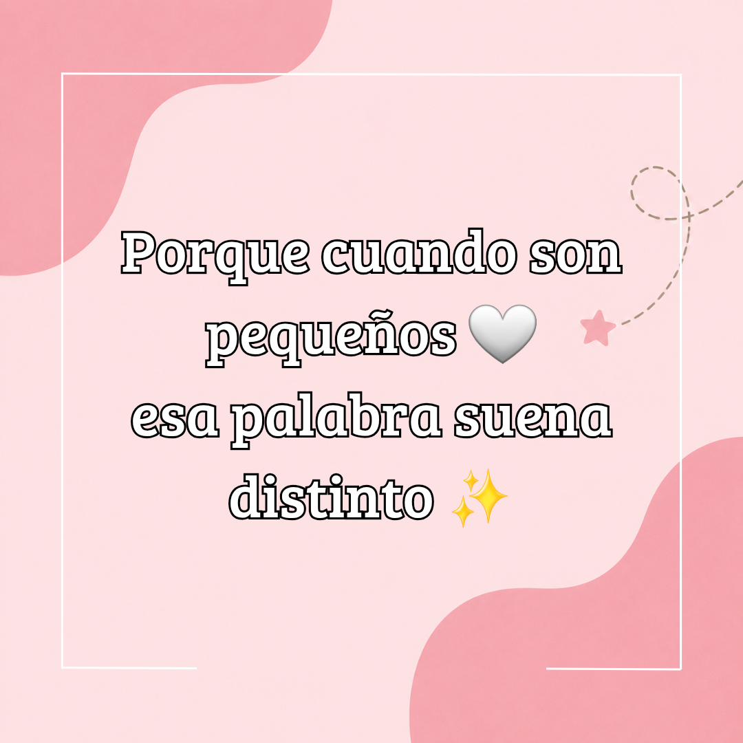 🥹 Hay cosas pequeñas que un día pasan por última vez