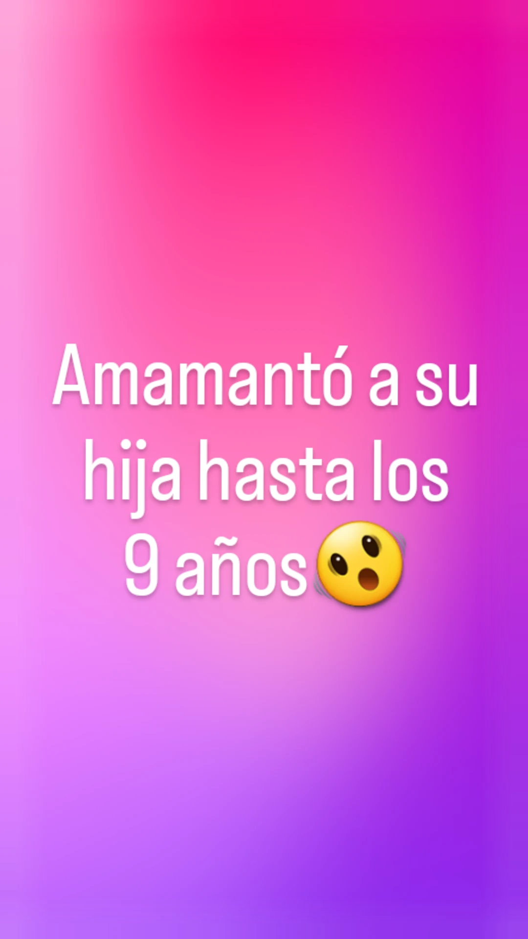 Amamantó a su hija hasta los 9 años