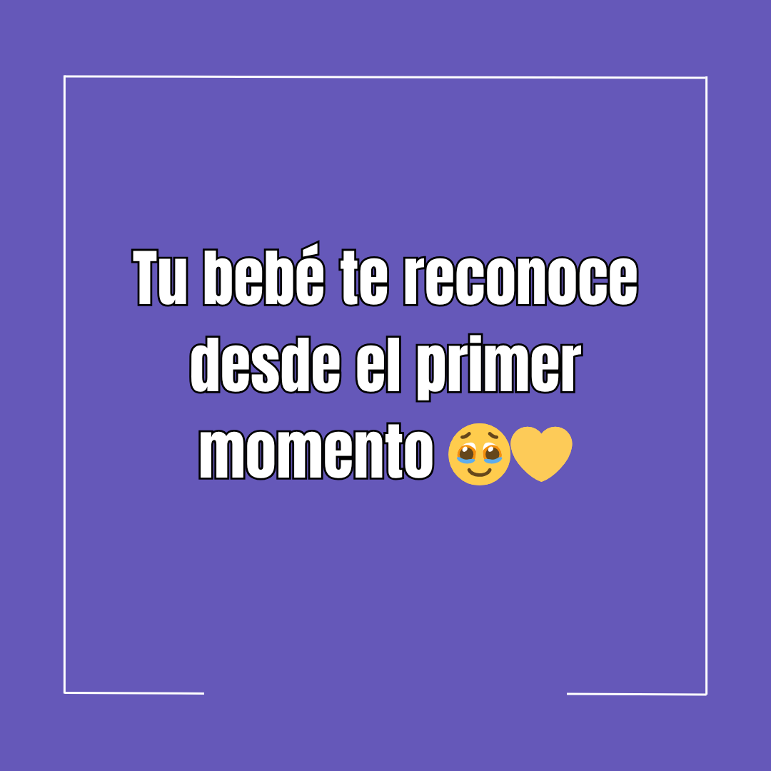 Tu bebé te reconoce desde el primer momento 🥹💛
