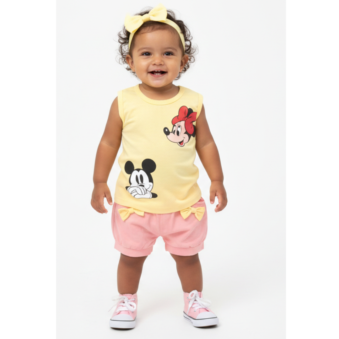 Conjunto 2 piezas 100% algodón para bebé nena - ¡Último en stock!