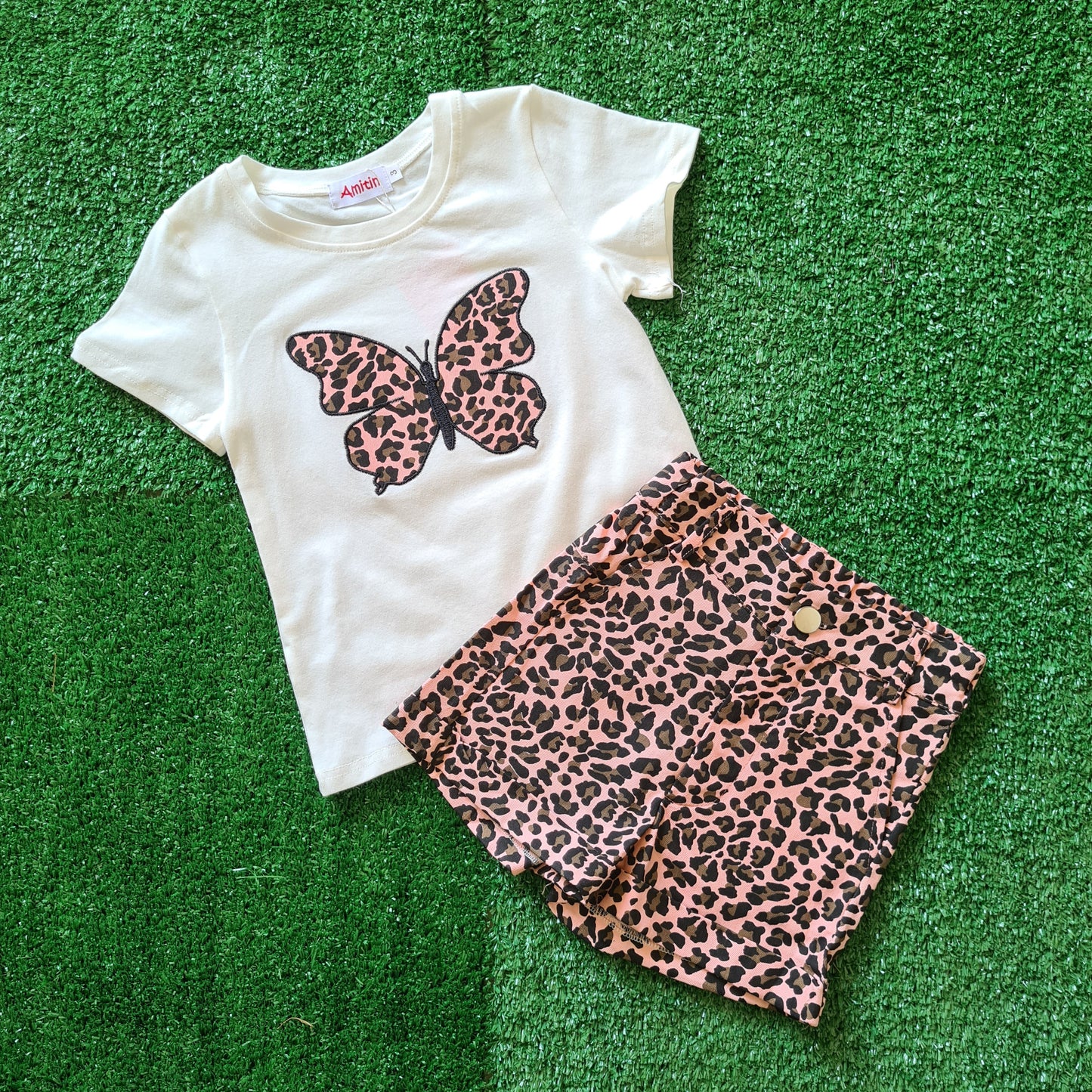 Conjunto 2 piezas algodón para niña - Diseño print