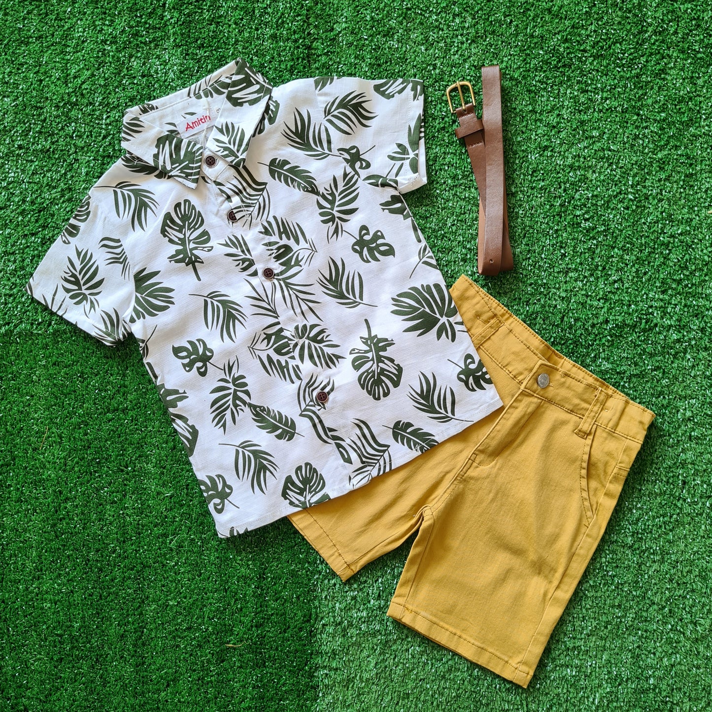 Conjunto 2 piezas para niño - Modelito con cinturón