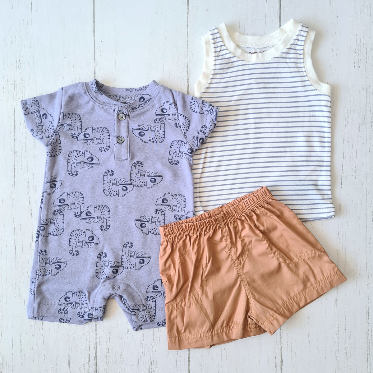 Conjunto 3 piezas algodón para bebé