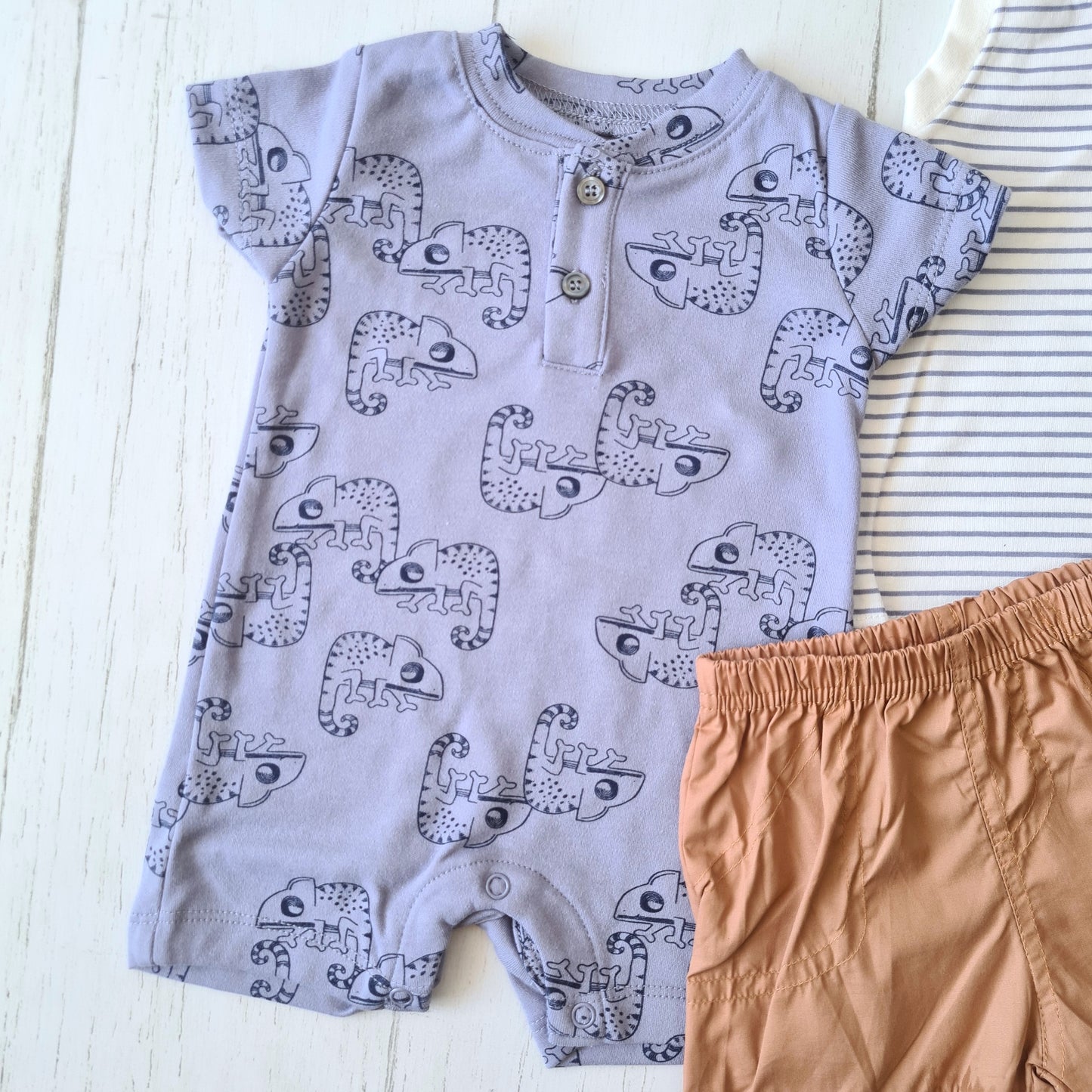 Conjunto 3 piezas 100% algodón para bebés - ¡Últimos en stock!