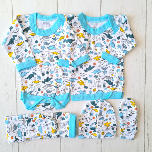 🐼 Ajuar algodón estampado 5 piezas