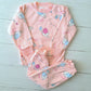 🐼 Pijama Algodón rosada con estampados