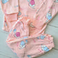 🐼 Pijama Algodón rosada con estampados