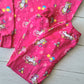 🐼 Pijama Algodón fuscia con estampados