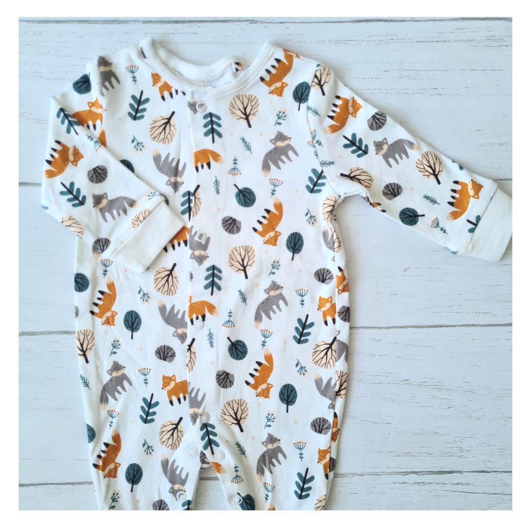 Enterito 100% algodón para bebé Diseño Animalitos