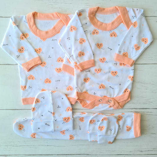 🐼 Ajuar algodón estampado 5 piezas