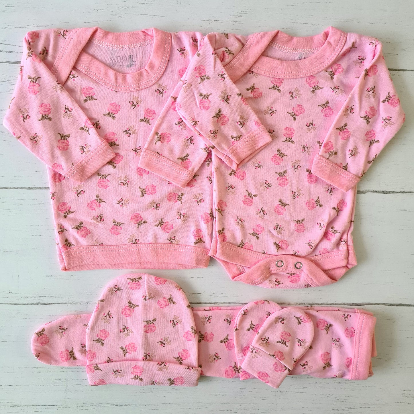 🐼 Ajuar algodón estampado 5 piezas