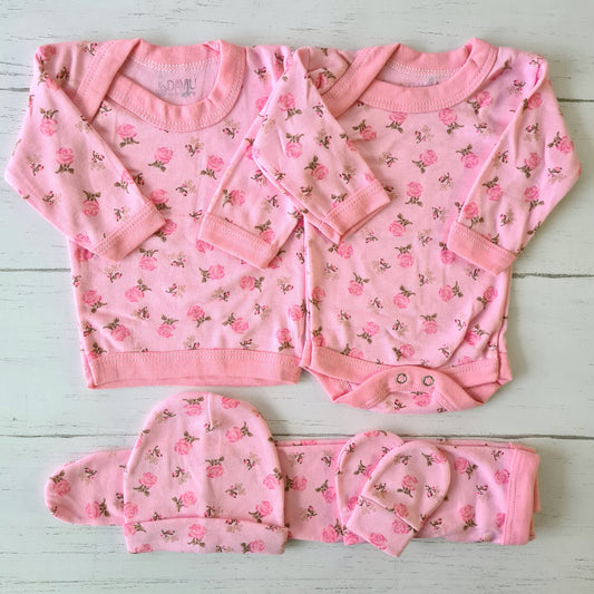🐼 Ajuar algodón estampado 5 piezas