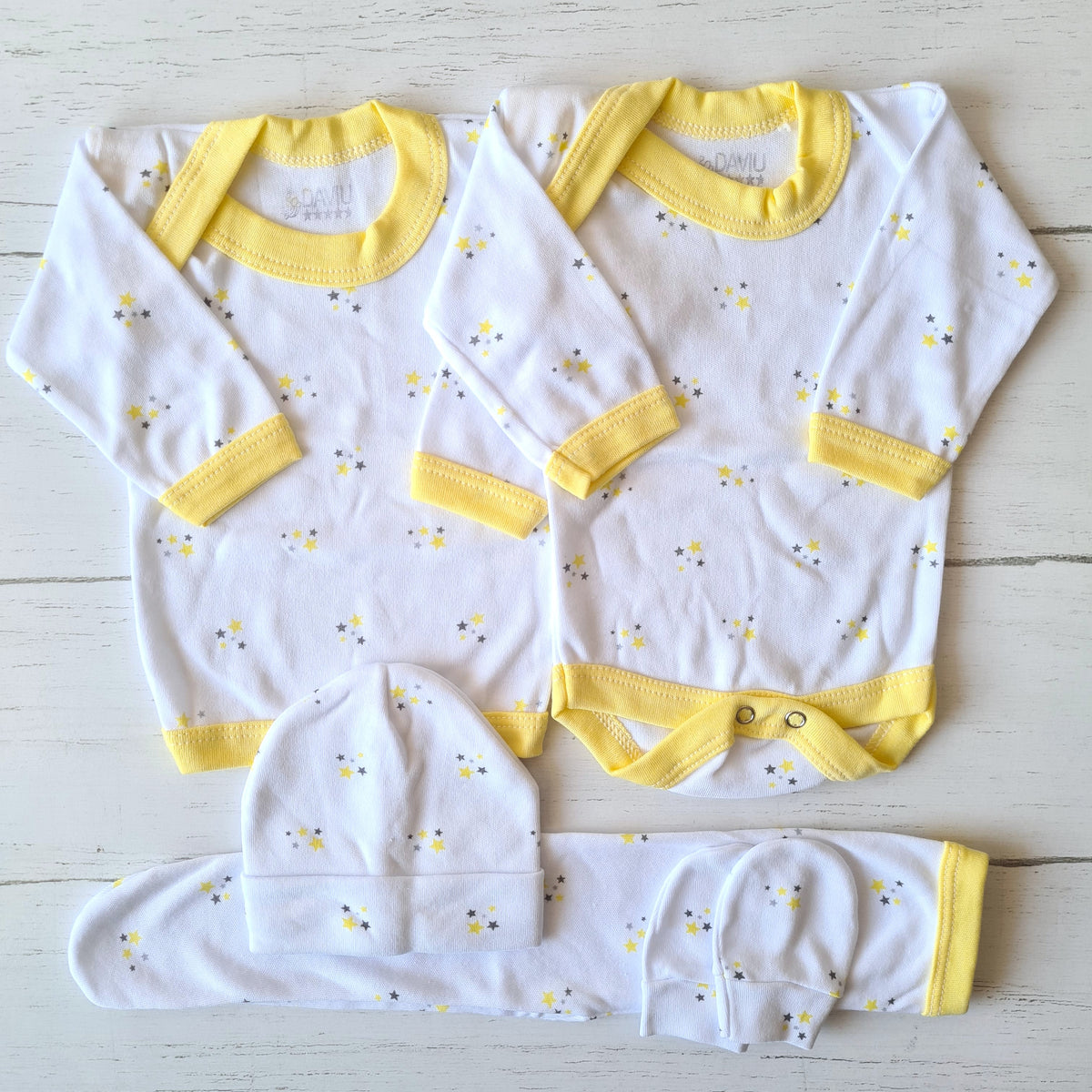 🐼 Ajuar algodón estampado 5 piezas