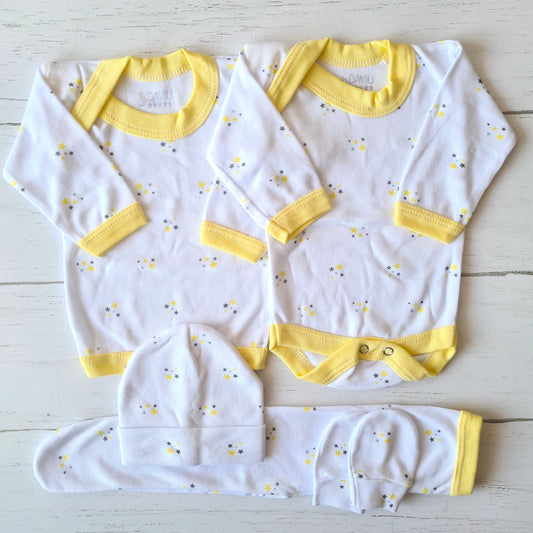 🐼 Ajuar algodón estampado 5 piezas