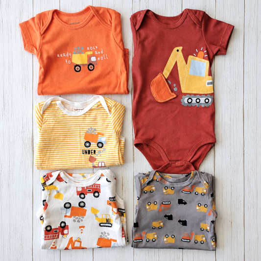 🐼Pack 5 bodies algodón niño