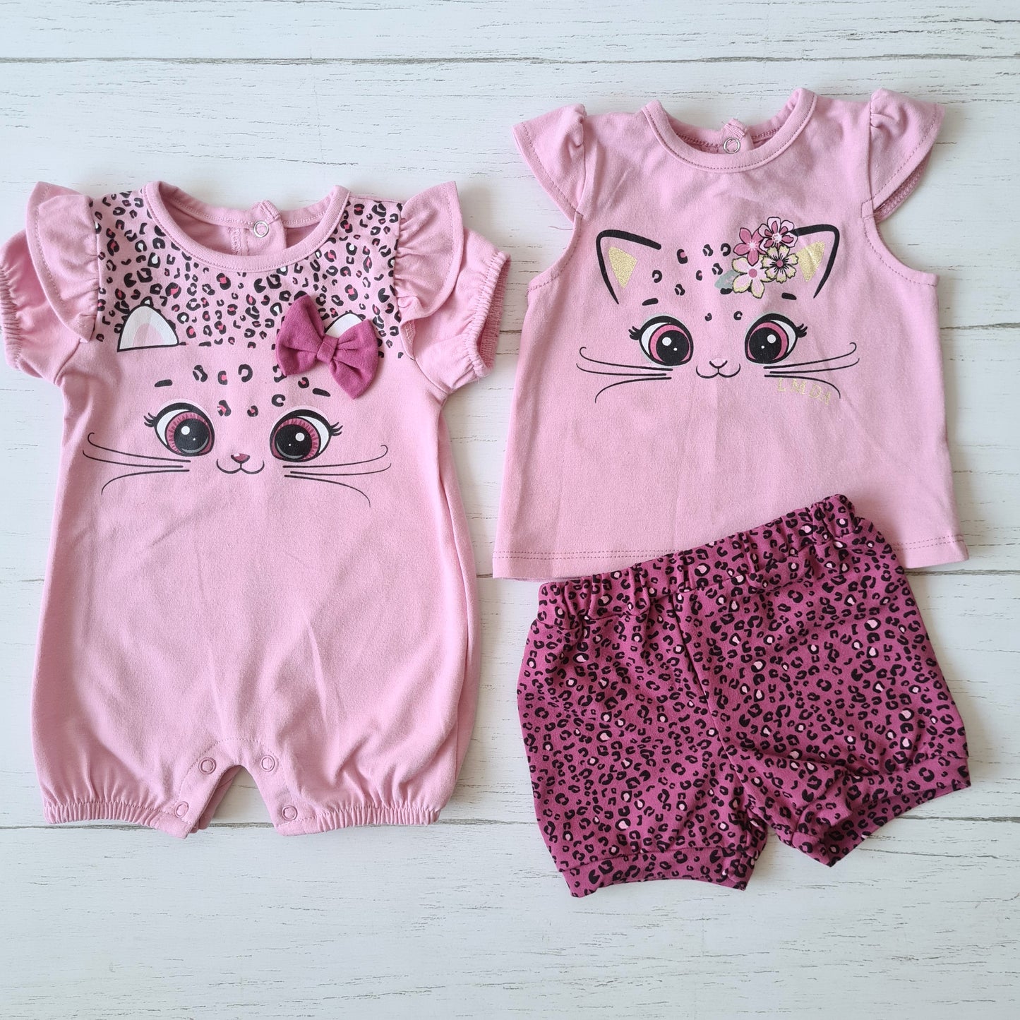 Conjunto 3 piezas 100% algodón para bebés - ¡Últimos en stock!