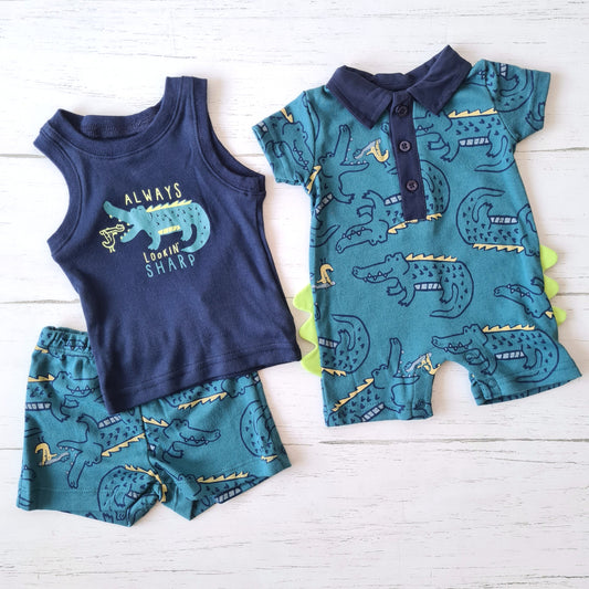 Conjunto 3 piezas 100% algodón para bebés - ¡Últimos en stock!