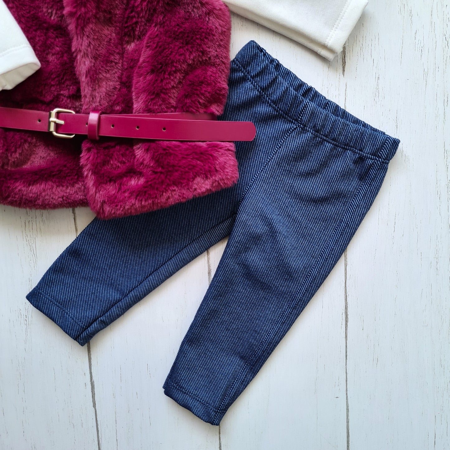Conjunto 3 piezas 100% algodón abrigado para bebé niña - Diseño Juliet