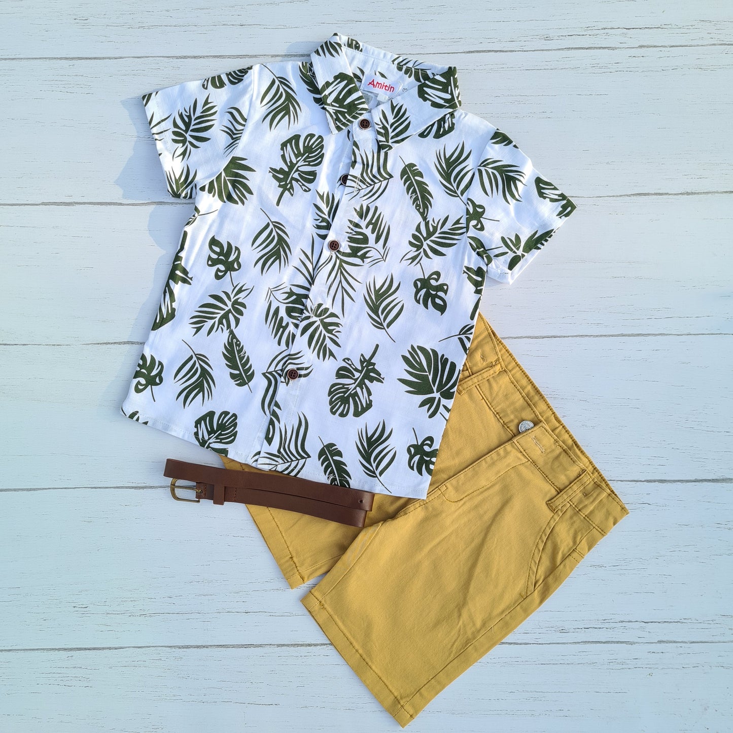 Conjunto 2 piezas para niño - Modelito con cinturón
