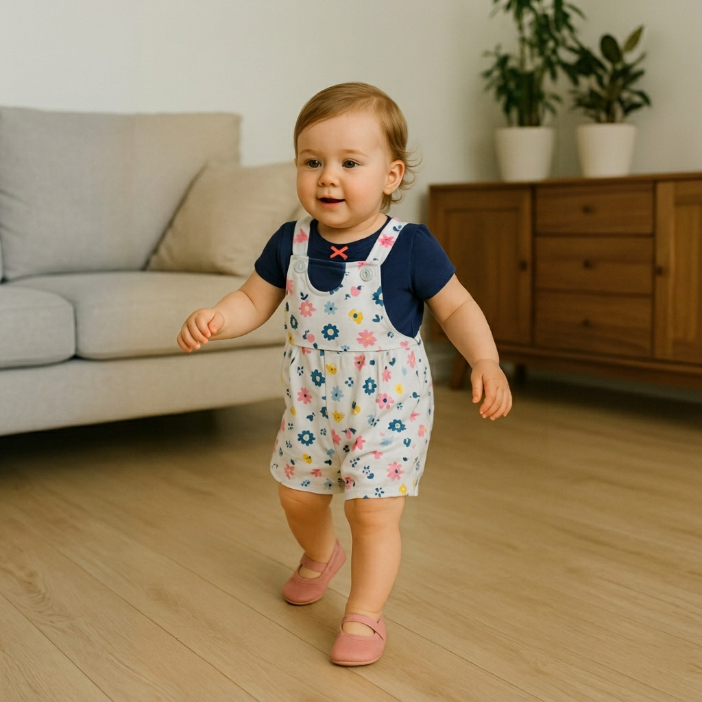 Conjunto 2 piezas 100% algodón para bebé niña - ¡Últimos en stock!