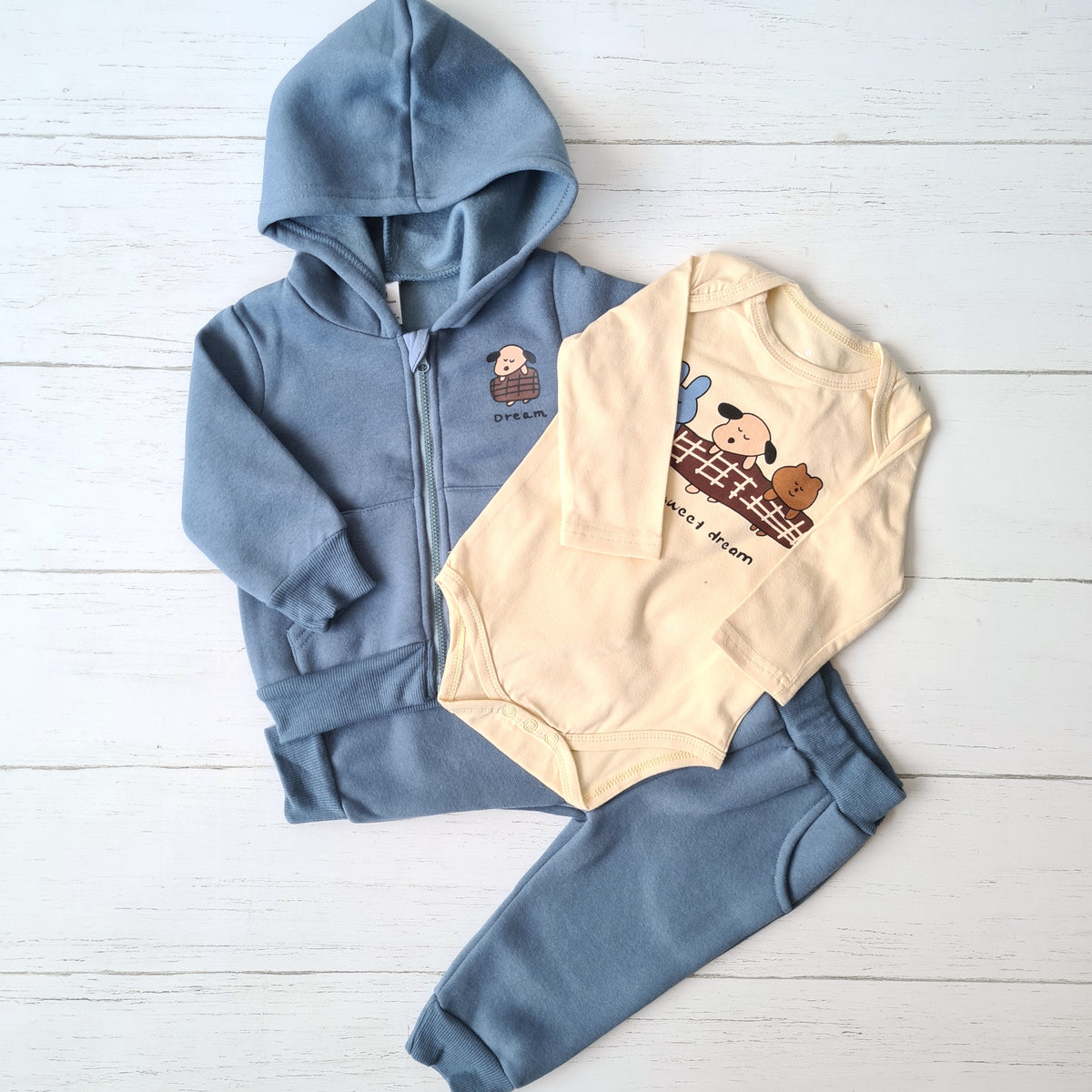 🐼 Conjunto abrigado bebé niño