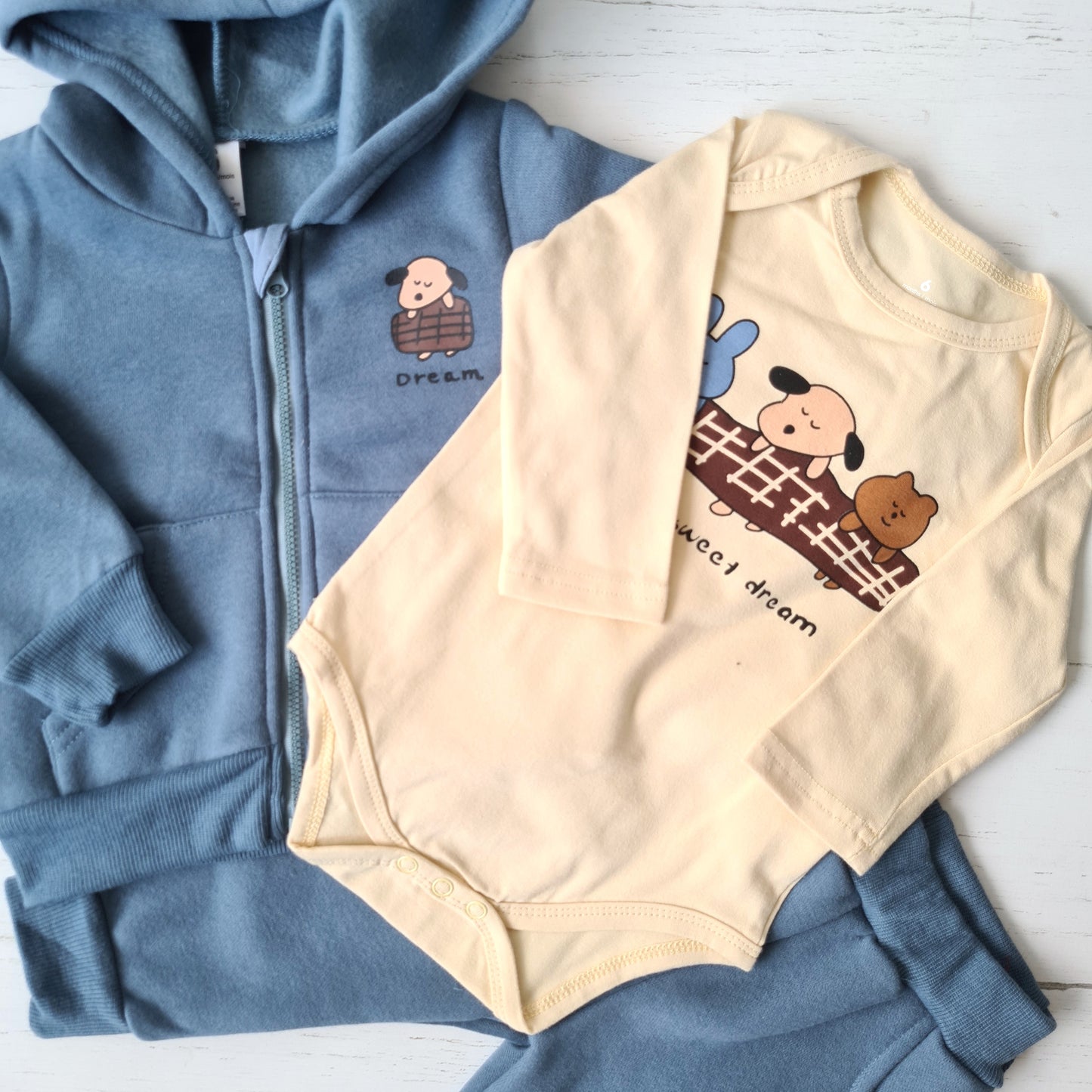 🐼 Conjunto abrigado bebé niño