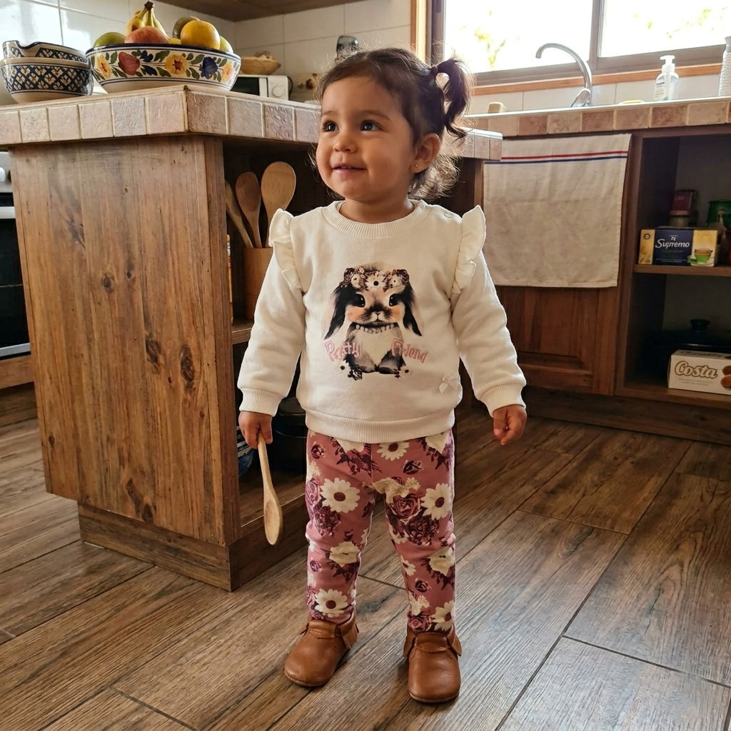🐼 Conjunto abrigado bebé niña