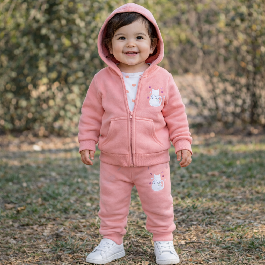 🐼 Conjunto abrigado bebé niña