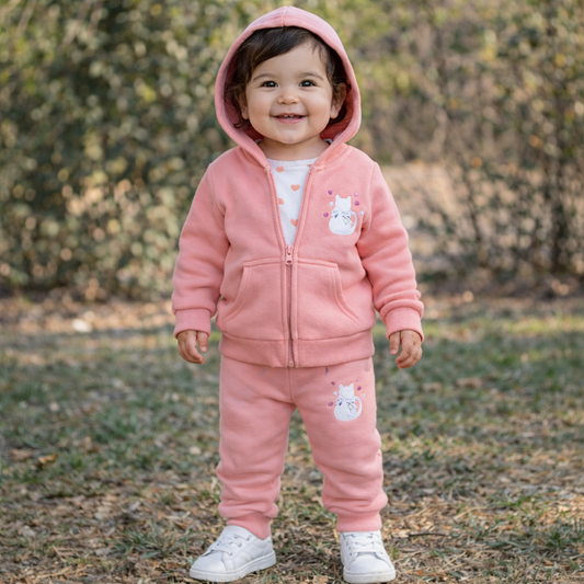 🐼 Conjunto abrigado bebé niña