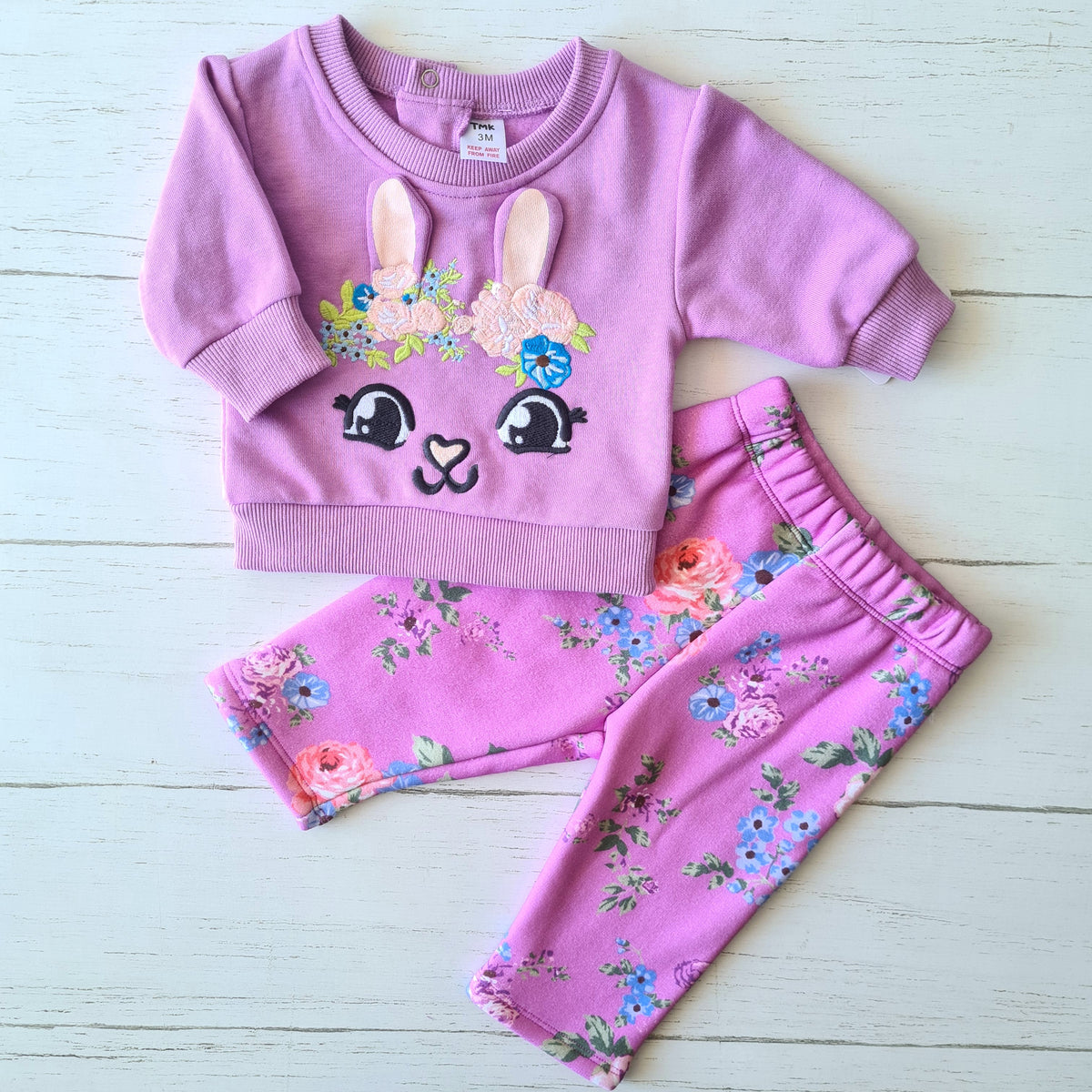 🐼 Conjunto abrigado bebé niña