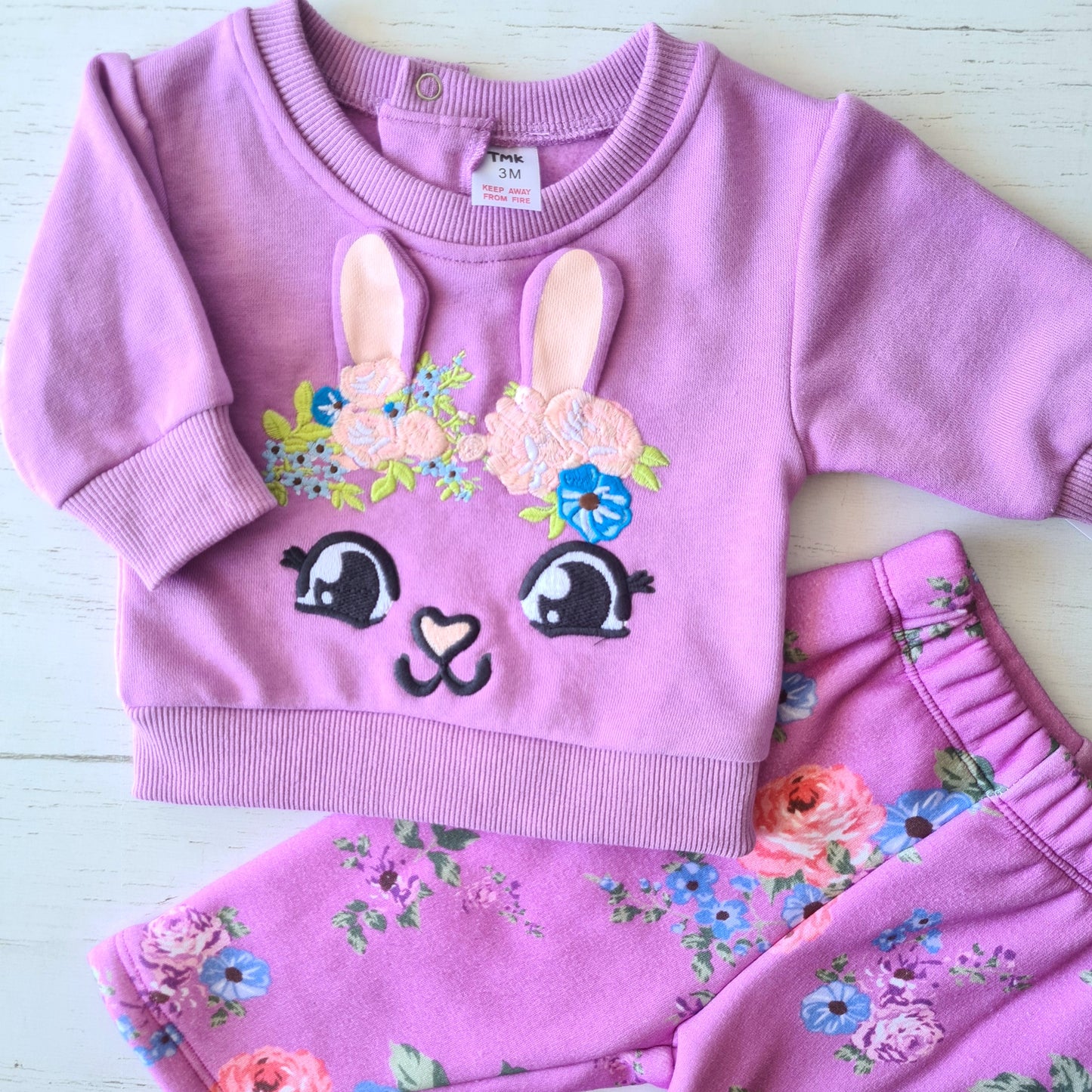 🐼 Conjunto abrigado bebé niña