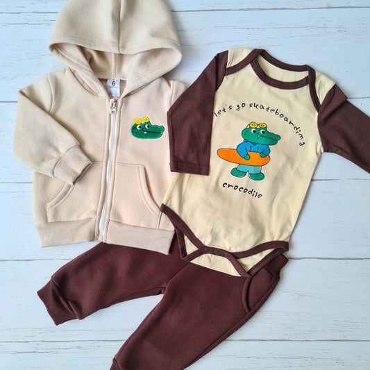 🐼 Conjunto abrigado bebé niño