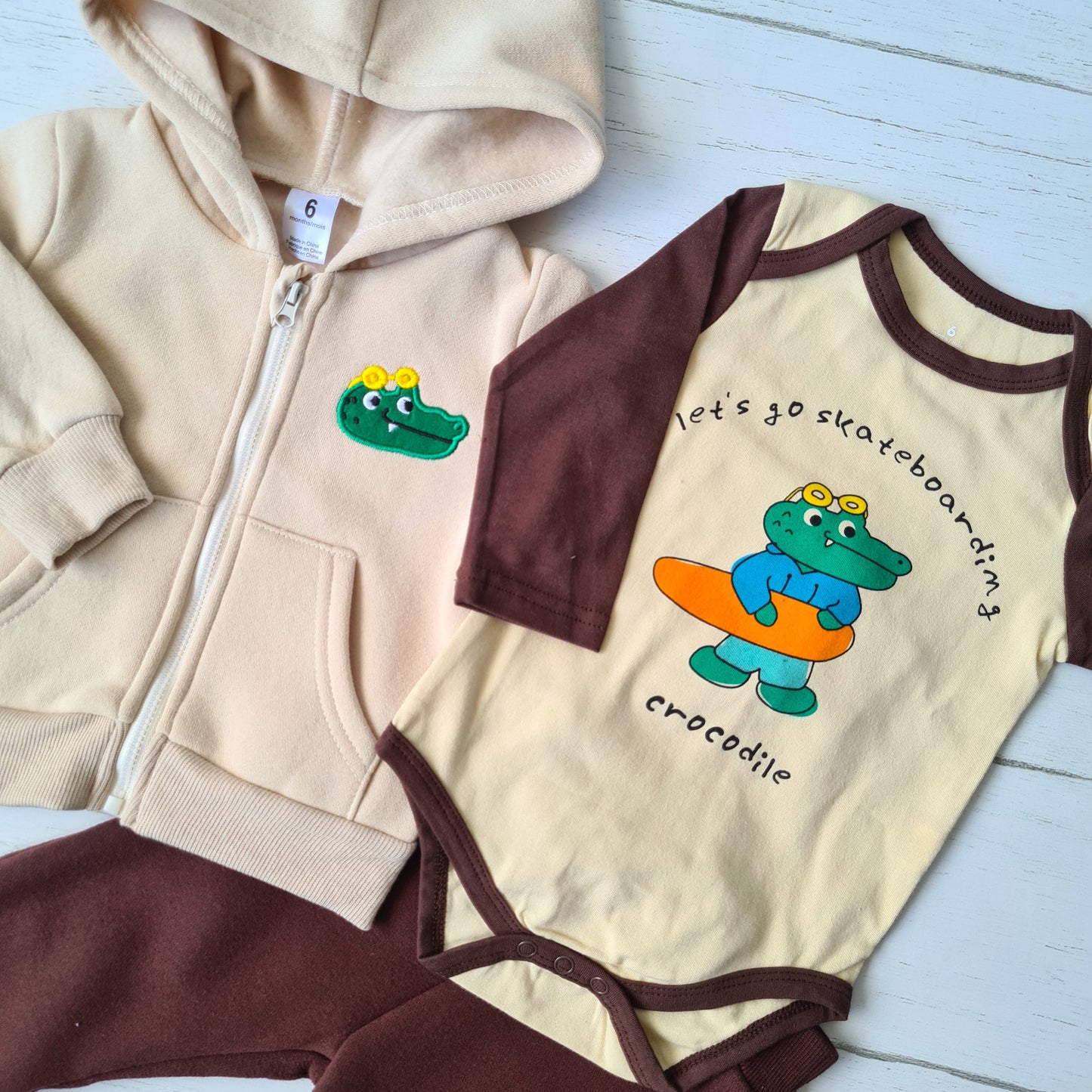 🐼 Conjunto abrigado bebé niño