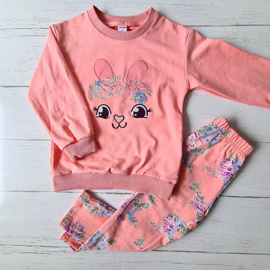 Conjunto 2 piezas 100% algodón para bebé y niñas - ¡Últimas unidades!