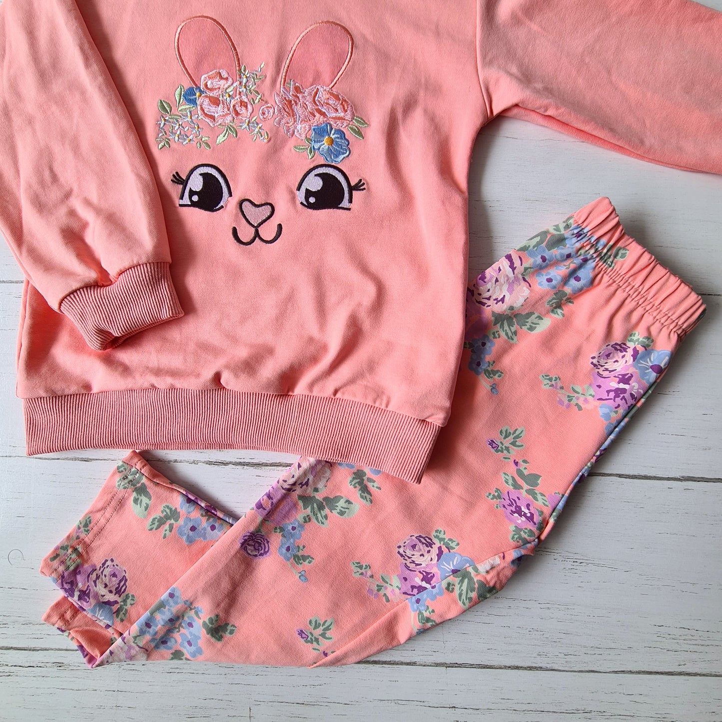 Conjunto 2 piezas 100% algodón para bebé y niñas - ¡Últimas unidades!