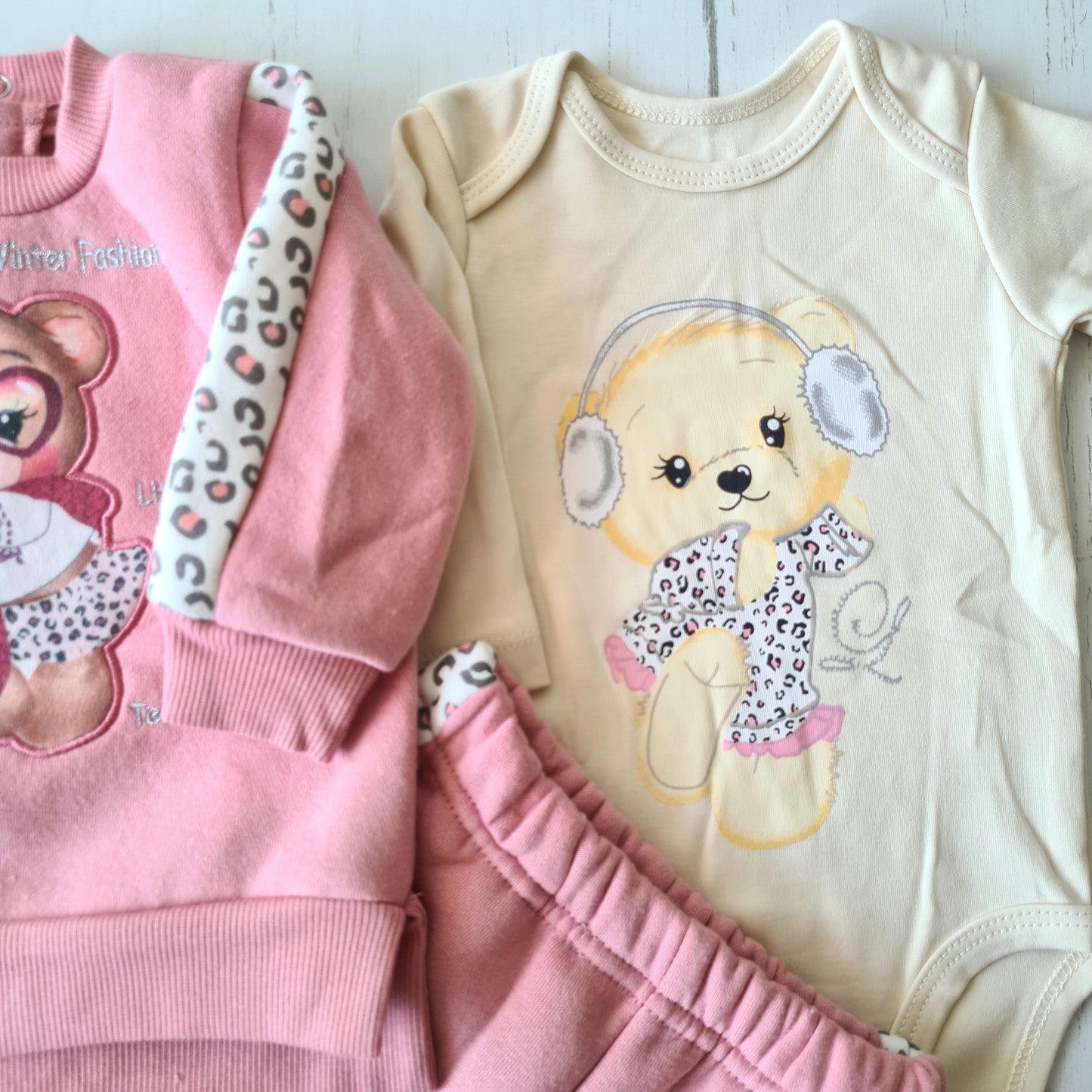 🐼 Conjunto abrigado bebé niña