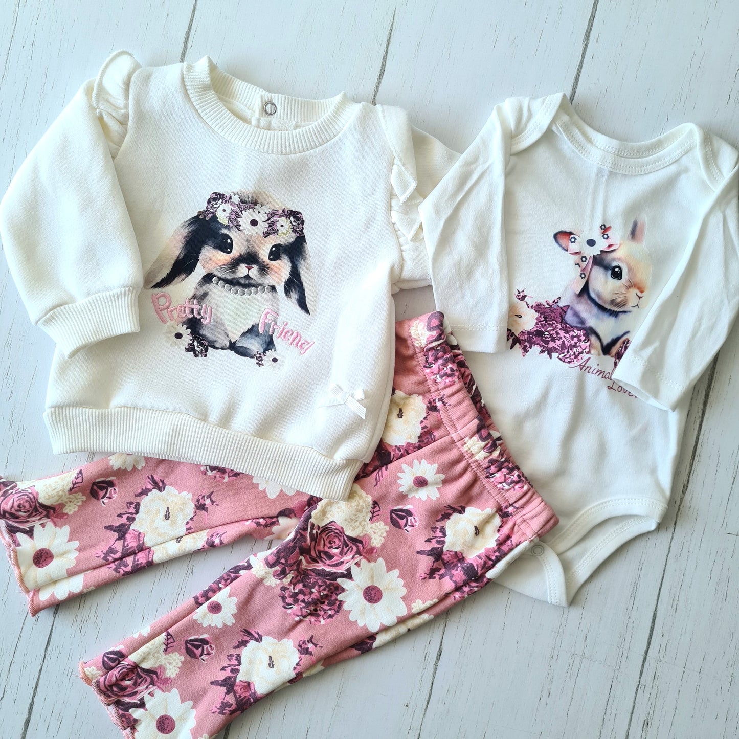 🐼 Conjunto abrigado bebé niña