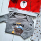 Conjunto 3 piezas 100% algodón abrigado para bebé varón - Modelito osito rojo